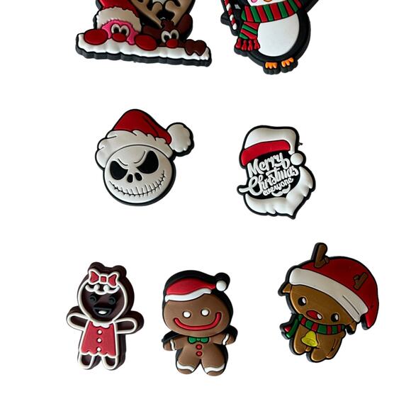 NEW Nightmare Before Christmas SHOE CHARMS 10pc for Croc Shoes Zippers Holiday - Picture 3 of 7